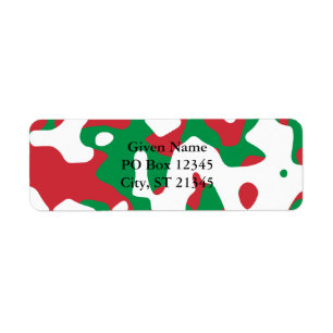Etiqueta Camuflagem de Natal