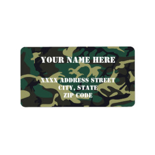 Etiqueta Camuflagem Militar