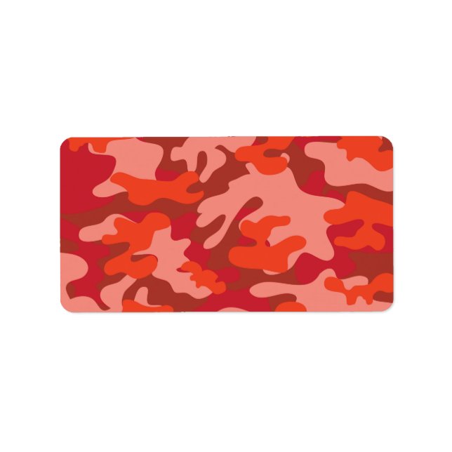 Etiqueta Camuflagem Vermelha (Frente)