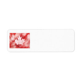 Etiqueta Canadense Maple Leaf