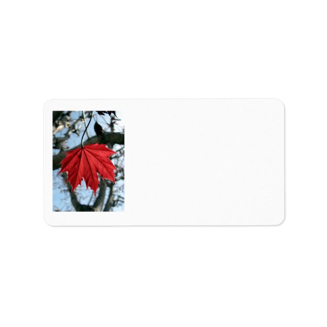 Etiqueta Canadian Maple Leaf Address Labels (Frente)