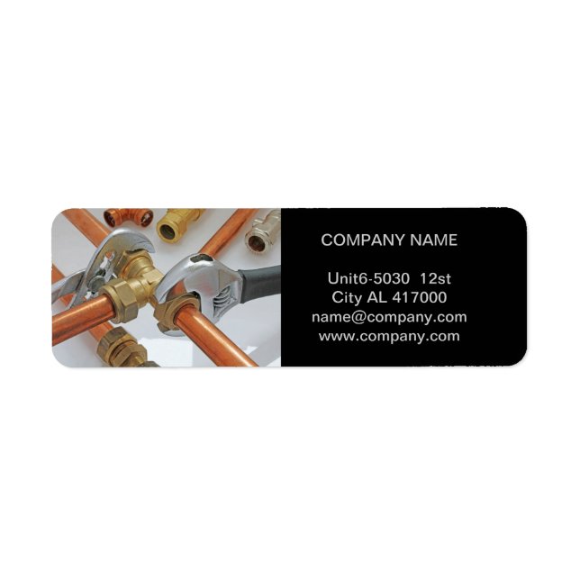 Etiqueta Canalizador de ferramentas de encanamento de Const (Frente)