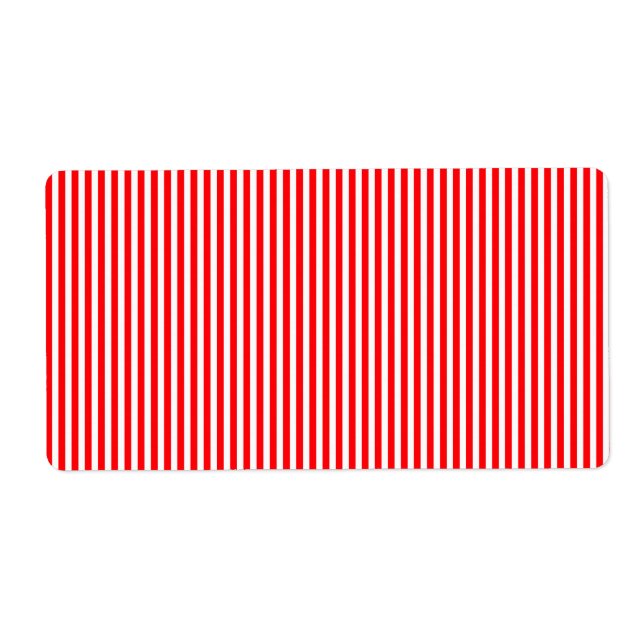 Etiqueta Canas de Natal em Vermelho de Natal (Frente)