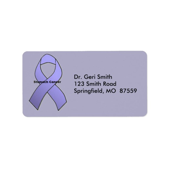 Etiqueta Cancer de estômago (Frente)