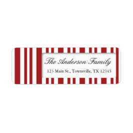 Etiqueta Candy Cane de Natal