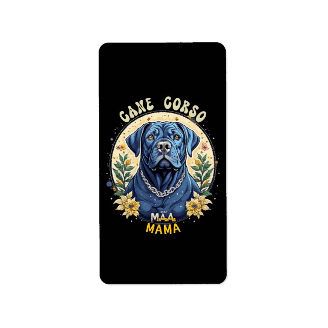 Etiqueta Cane Corso Mamãe (Frente)
