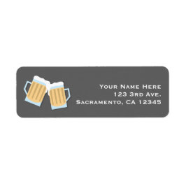 Etiqueta Canecas De Cerveja Há Um Bebê Em Preparação Banho 