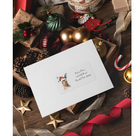 Etiqueta Canguru de Natal, personalizável