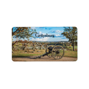 Etiqueta Canões em Gettysburg