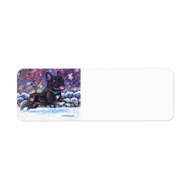 Etiqueta Cão de Neve Francês (Frente)