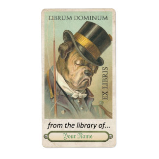 Etiqueta Cão-Touro - ID da Placa do Livro