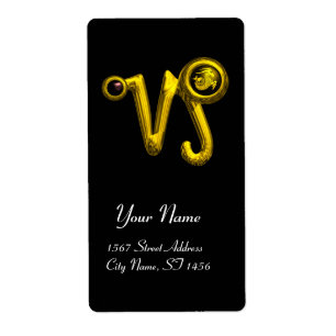 Etiqueta CAPRICORN DOURADO ZODIAC BIRTHDAY JEWEL Black Onyx