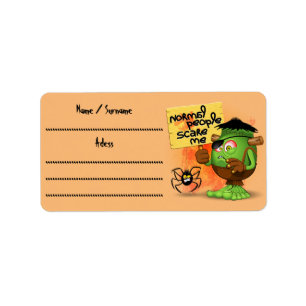 Etiqueta Caráter Frankenstein 'Normal Pessoas Scare Me'