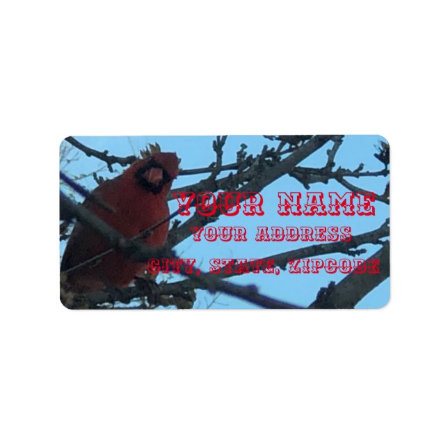 Etiqueta Cardinal (Frente)