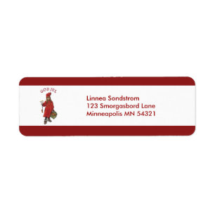 Etiqueta Carl Larsson Deus Jul Christmas