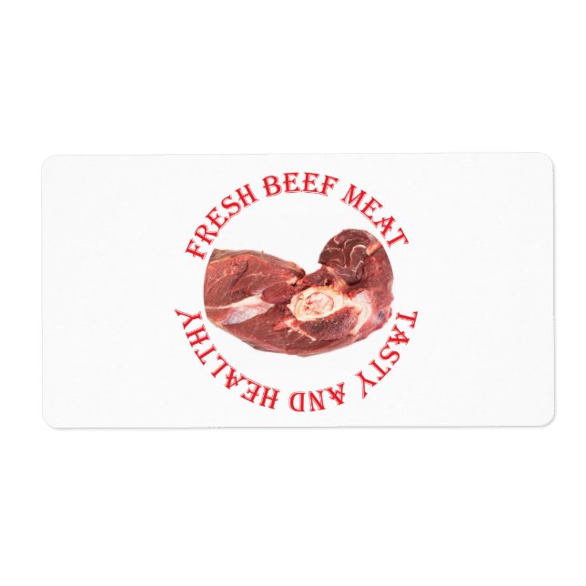 Etiqueta Carne fresca de bovino (Frente)