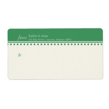 Caroline Mailing Label, Verde