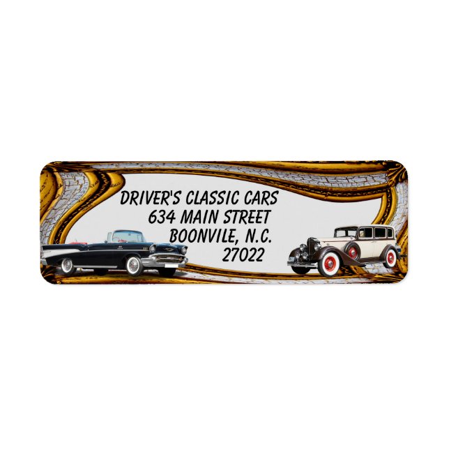 ETIQUETA CARRO CLÁSSICO (Frente)