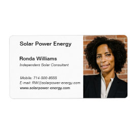 Etiqueta Cartão de visita de hot HeadShot profissional