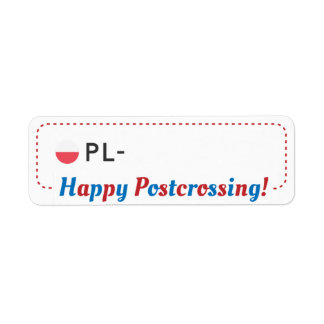 Etiqueta Cartão postal ID PL Polônia Postcrosser ラ ベ ル