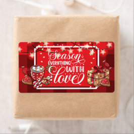 Etiqueta Cartões de natal - Época do Amor