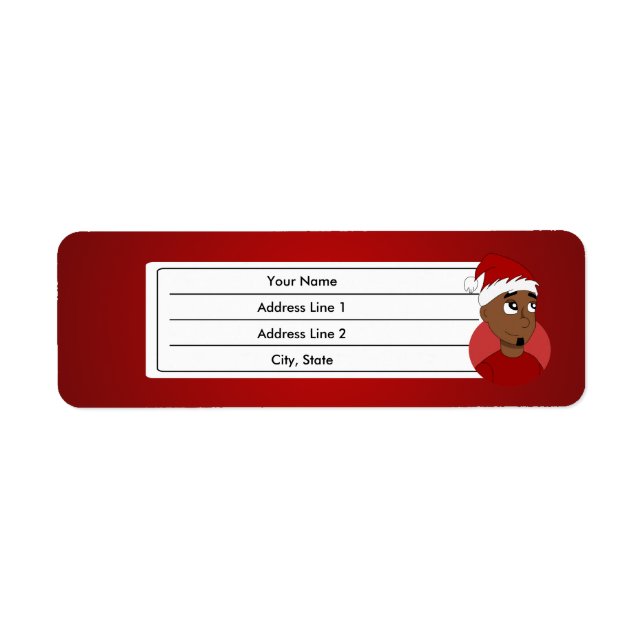 Etiqueta Cartografia de cara de Natal (Frente)