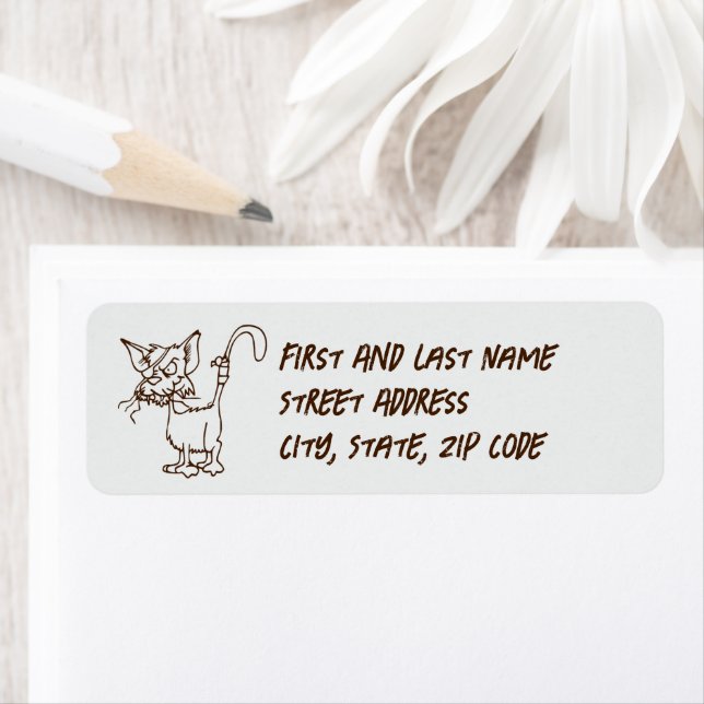 Etiqueta Cartografia de Gato de Beco Duro - Atitude Engraça (Insitu)