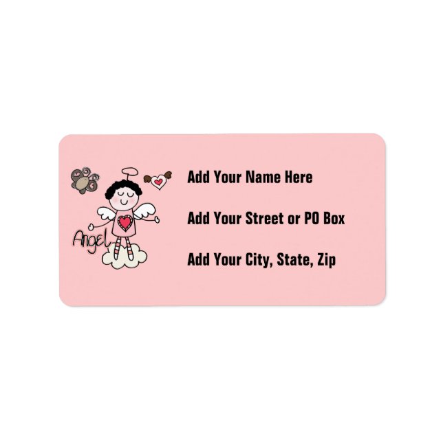 Etiqueta Cartoon Angel (Frente)