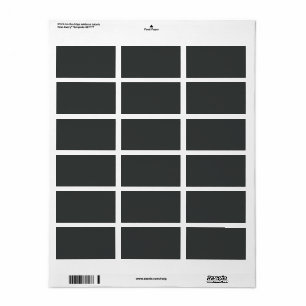 Etiqueta Carvão (cor sólida)