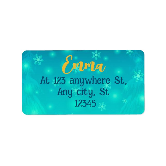 Etiqueta Casa de Doces de Natal e Ano Novo (Frente)