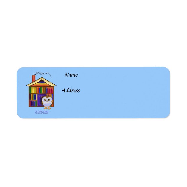 Etiqueta Casa dos Sonhos - Biblioteca! (Frente)