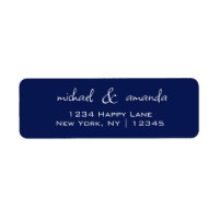 Casais Simples Marinho Escuro Informal Azul