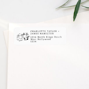 Etiqueta Casal De Vaca Whimsical Vamos Dizer Que Vou Casar