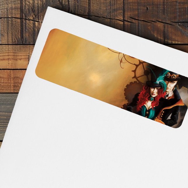 Etiqueta Casal Steampunk vitoriano (Criador carregado)