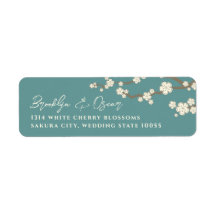 Casamento Asiático com Creme Branco Sakura Cherry