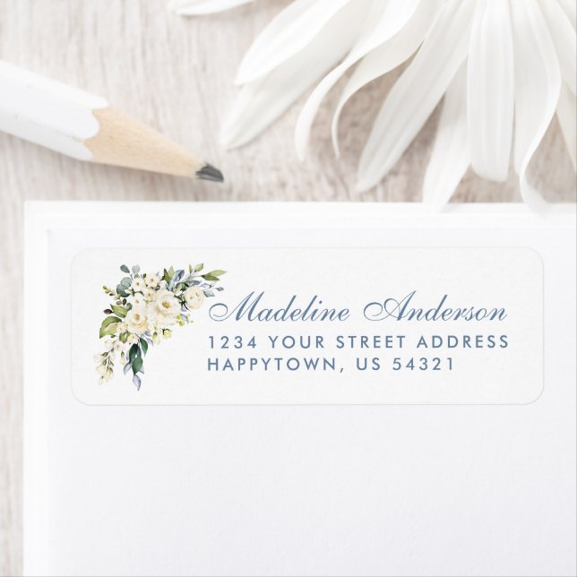 Etiqueta Casamento Azul com Dusta Azul Branca (Insitu)