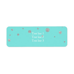 Etiqueta Casamento Azul e Arco de Teal Turquoise