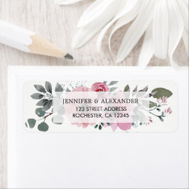 Etiqueta Casamento botânico russo elegante