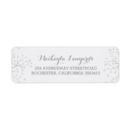 Etiqueta Casamento Branco Elegante Respiração do Bebê