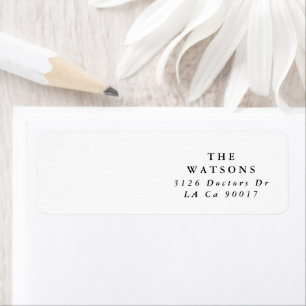 Etiqueta Casamento Branco Elegante Simples E Simples Premiu
