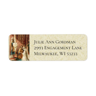 Etiqueta Casamento católico de Mary St Joseph da noiva & d