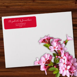 Etiqueta Casamento Cereja Vermelho