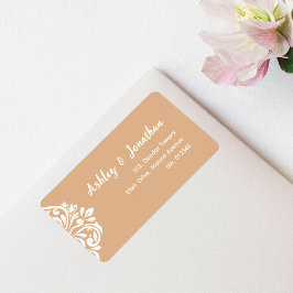 Etiqueta Casamento clássico elegante Pastel Sun