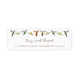 Etiqueta Casamento com Beija-flor