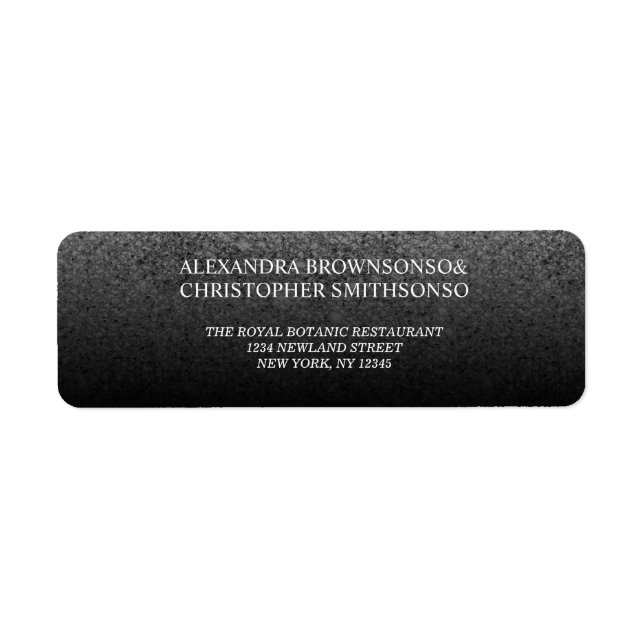 Etiqueta Casamento com o Glitter Silver Sparkle Newly Weds (Frente)