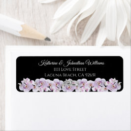 Etiqueta Casamento com Orquídea Branca-