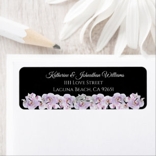 Etiqueta Casamento com Orquídea Branca-