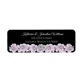 Etiqueta Casamento com Orquídea Branca-