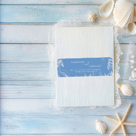 Etiqueta Casamento com temática no Oceano Toile Azul