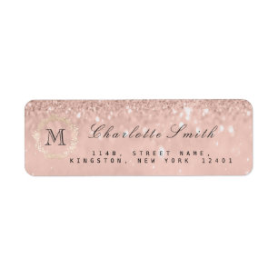 Etiqueta Casamento de Bridal com a RSVP da Glitter de Silve